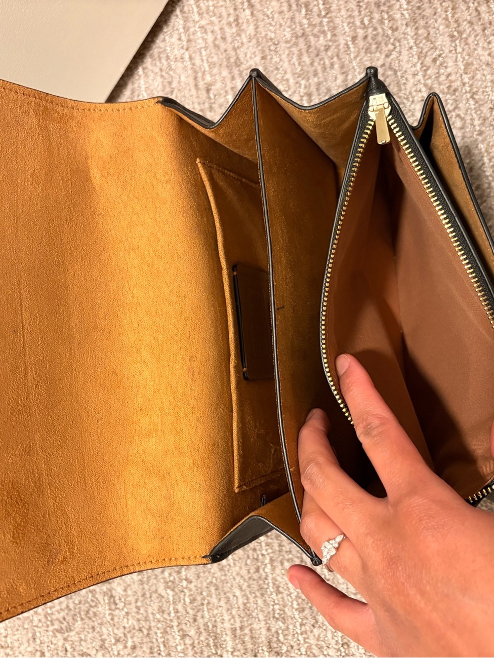 Coach Black and Gold Klare Crossbody Bag - Picture 5 of 6